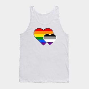 Asexual Double Heart Tank Top